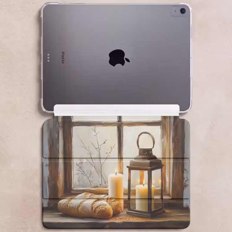 iPad hoes - Stilleven - Rustiek - Kaarsen - Broden - Raam — 6