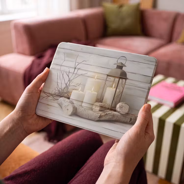 iPad hoes - Stilleven - Wit - Kaarsen - Rustiek - Natuur — 4