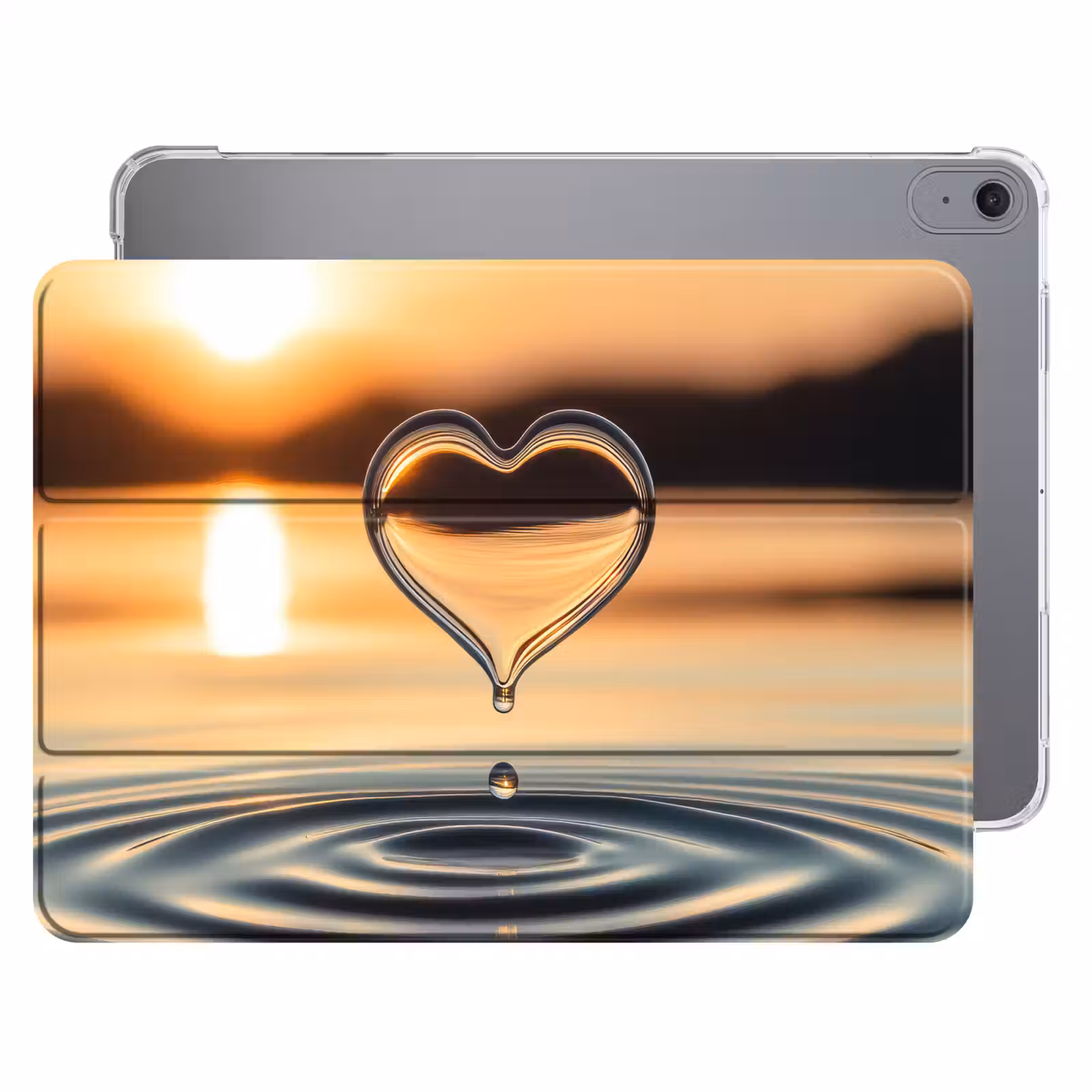iPad hoes - Hart - Water - Zonsondergang - Natuur - Zen — 1