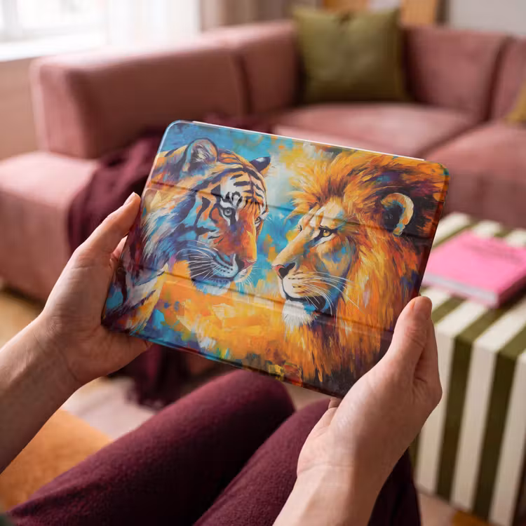 iPad hoes - Dieren - Kunst - Leeuw - Tijger — 4