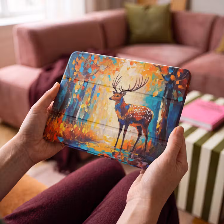 iPad hoes - Hert - Bosdieren - Natuur - Kunst — 4