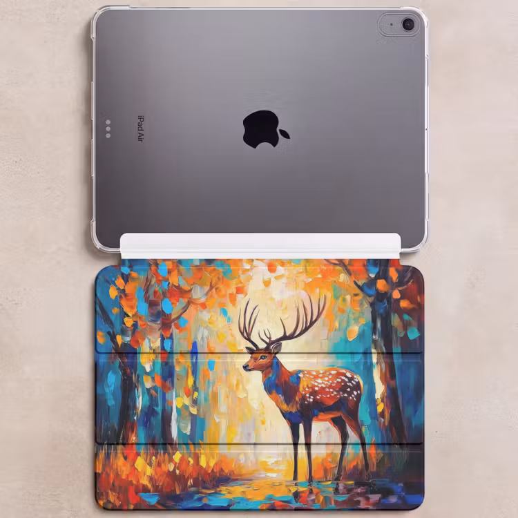 iPad hoes - Hert - Bosdieren - Natuur - Kunst — 6