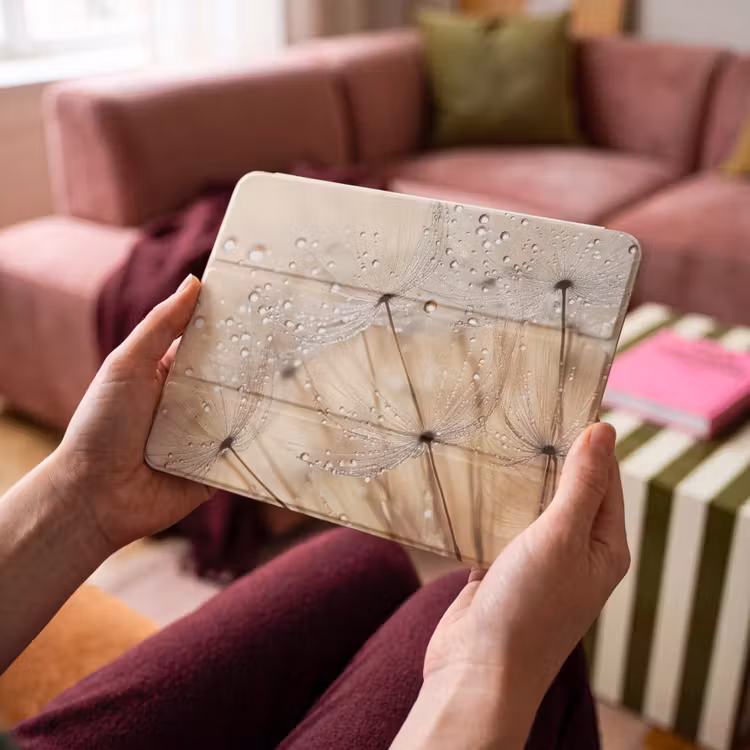 iPad hoes - Paardenbloem - Abstract - Natuur - Beige — 4