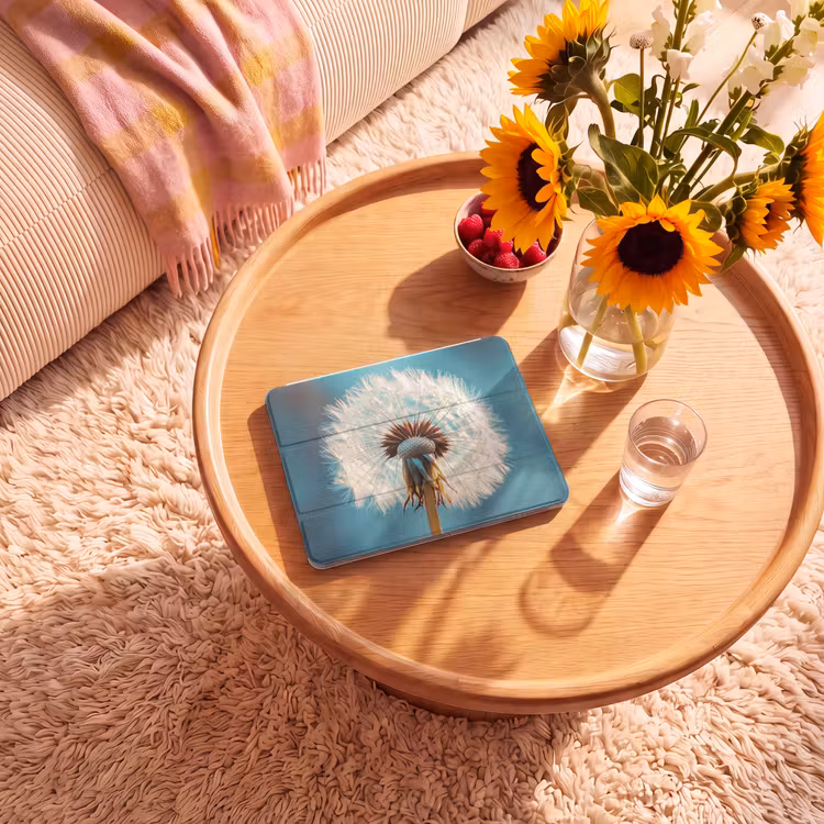 iPad hoes - Paardenbloem - Natuur - Bloemen - Blauw — 2
