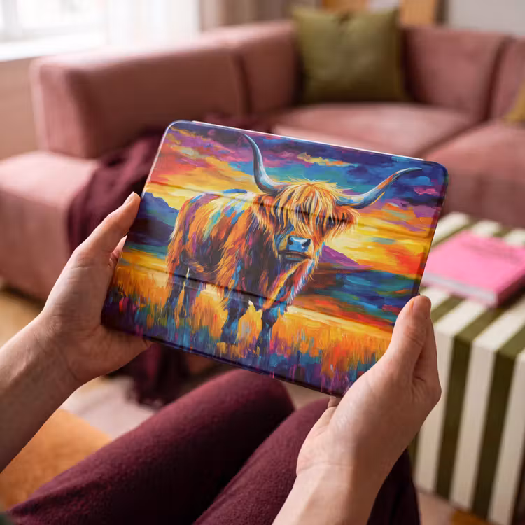 iPad hoes - Schotse hooglander - Kunst - Koe - Dieren - Landschap — 4