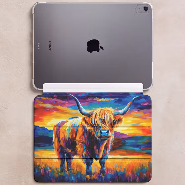 iPad hoes - Schotse hooglander - Kunst - Koe - Dieren - Landschap — 6