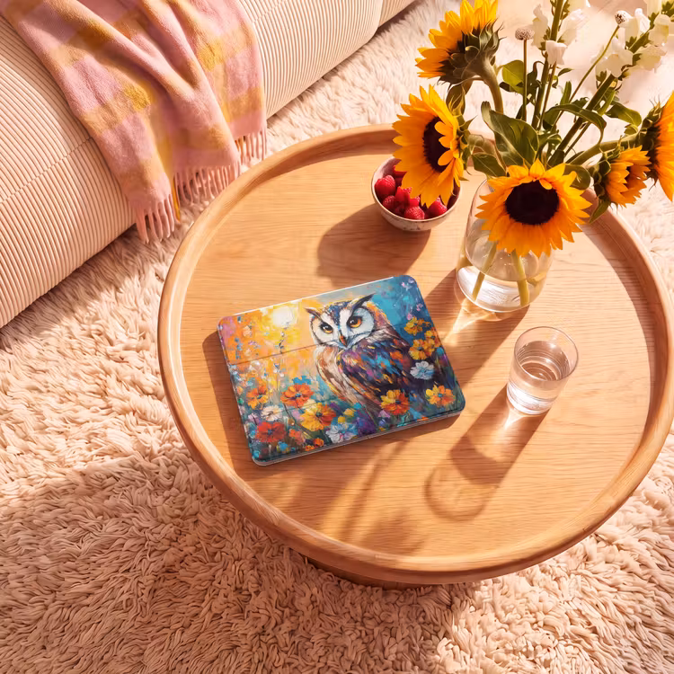 iPad hoes - Uil - Bloemen - Kunst - Zonsondergang — 2