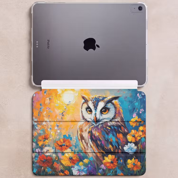 iPad hoes - Uil - Bloemen - Kunst - Zonsondergang — 6