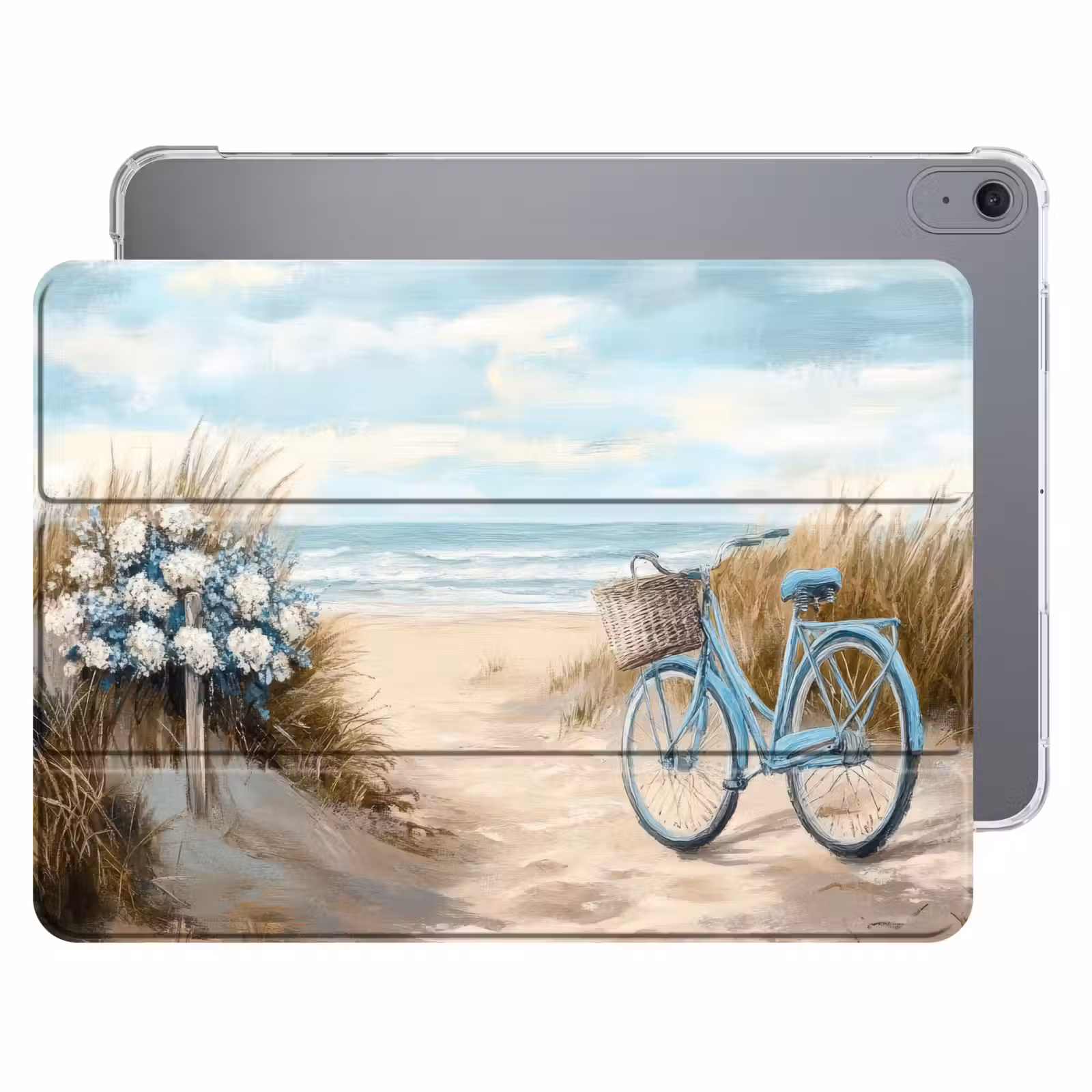 iPad hoes - Strand - Zee - Fiets - Vintage - Bloemen — 1