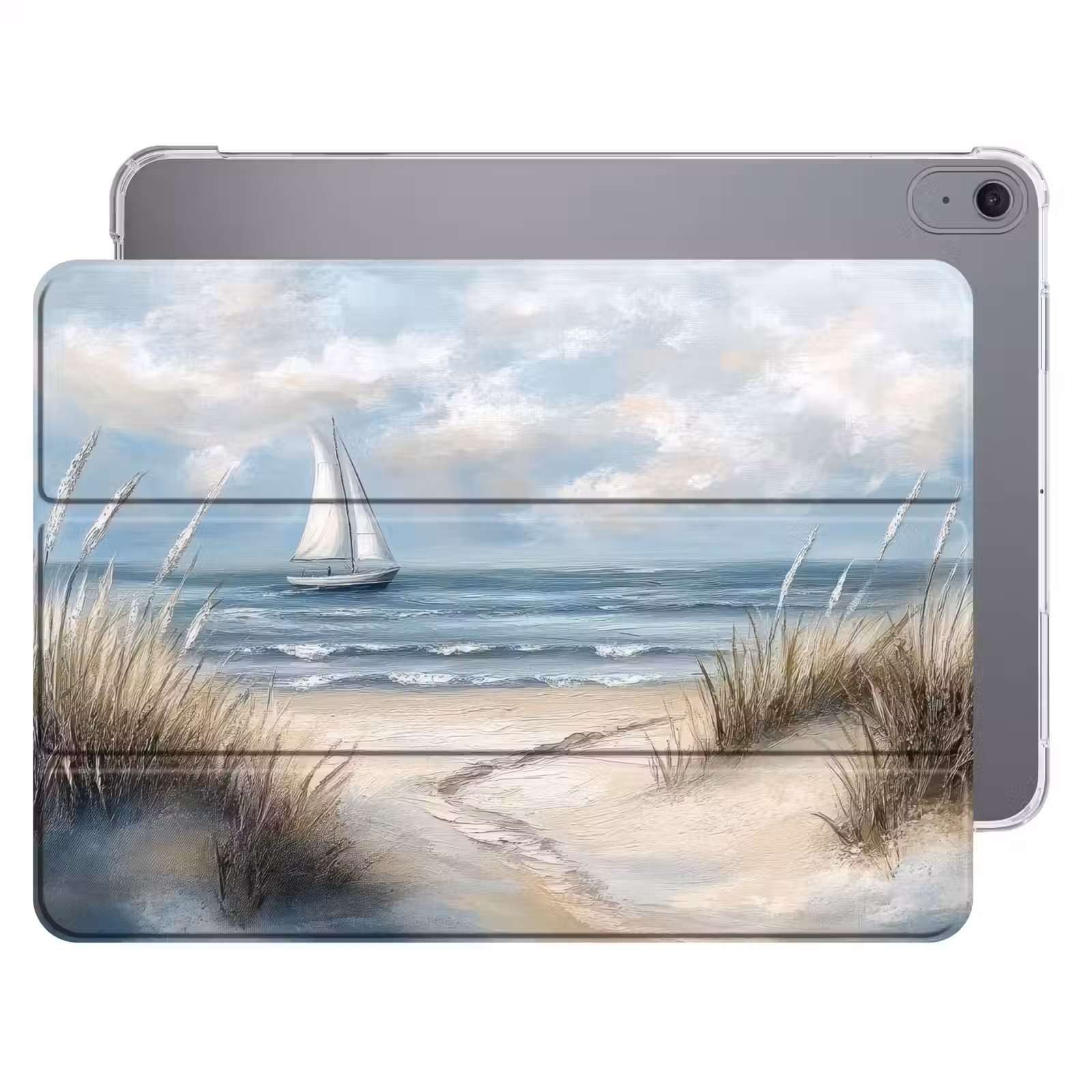 iPad hoes - Zee - Zeilboot - Strand - Duinen - Vintage — 1