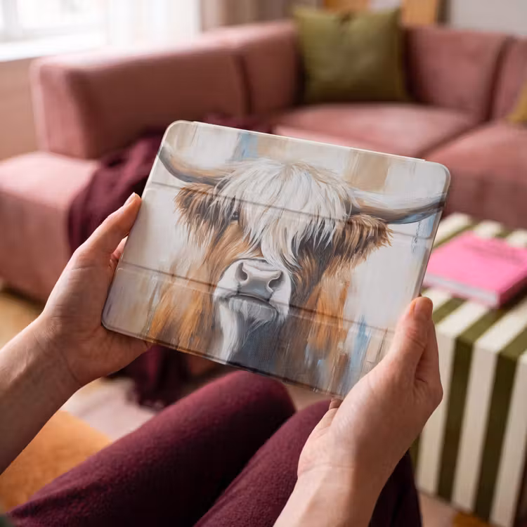 iPad hoes - Schotse hooglander - Street art - Vintage - Koe - Dieren — 4
