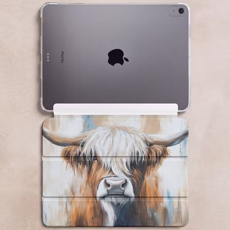 iPad hoes - Schotse hooglander - Street art - Vintage - Koe - Dieren — 6