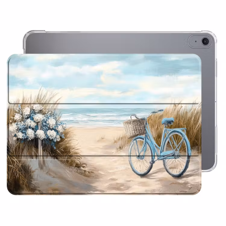 iPad hoes - Strand - Zee - Fiets - Vintage - Bloemen — 1