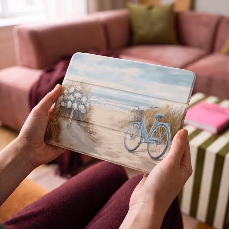 iPad hoes - Strand - Zee - Fiets - Vintage - Bloemen — 4