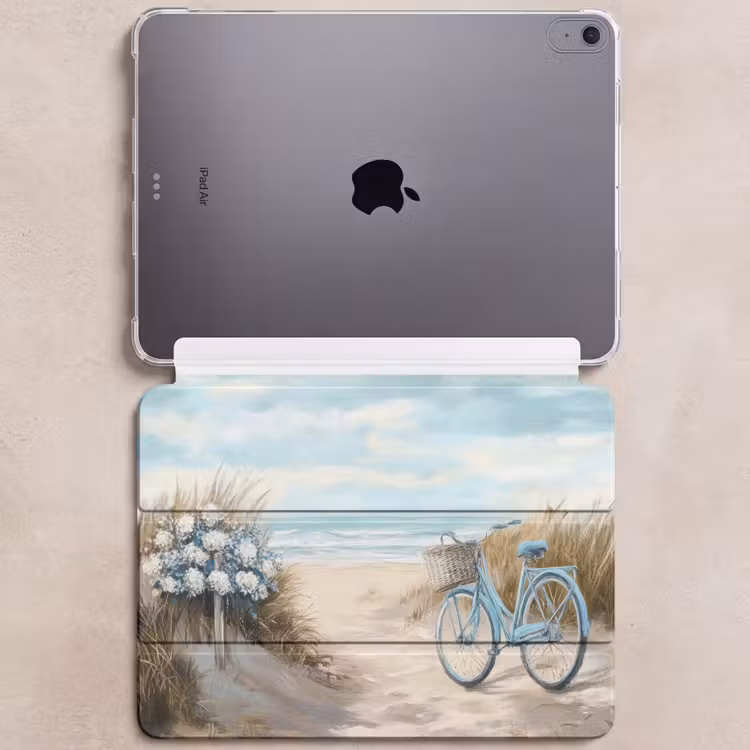 iPad hoes - Strand - Zee - Fiets - Vintage - Bloemen — 6