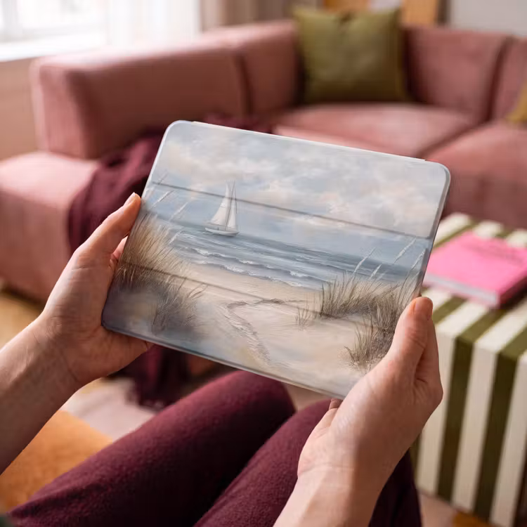iPad hoes - Zee - Zeilboot - Strand - Duinen - Vintage — 4