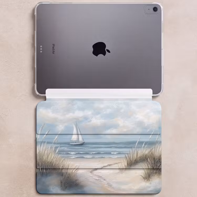 iPad hoes - Zee - Zeilboot - Strand - Duinen - Vintage — 6