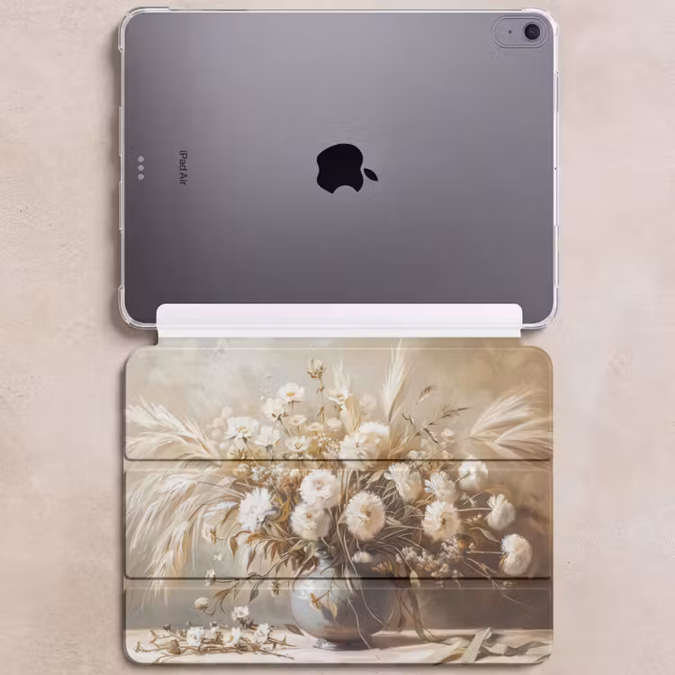 iPad hoes - Bloemen - Vaas - Stilleven - Beige — 6