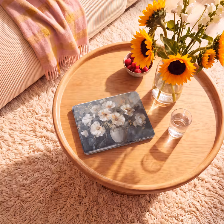iPad hoes - Bloemen - Wit - Vaas - Modern — 2
