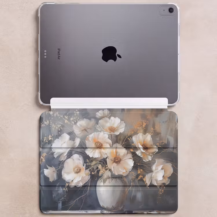 iPad hoes - Bloemen - Wit - Vaas - Modern — 6