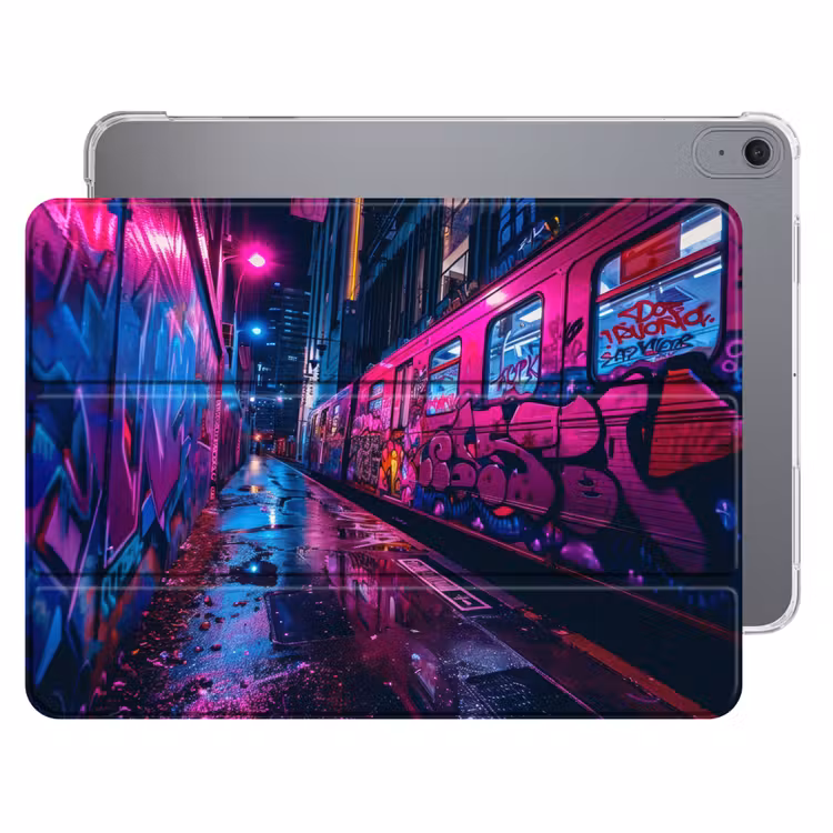 iPad hoes - Stad - Neon - Nacht - Roze - Graffiti — 1