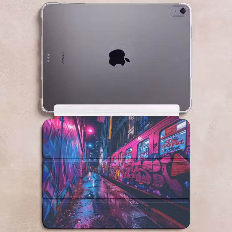 iPad hoes - Stad - Neon - Nacht - Roze - Graffiti — 6