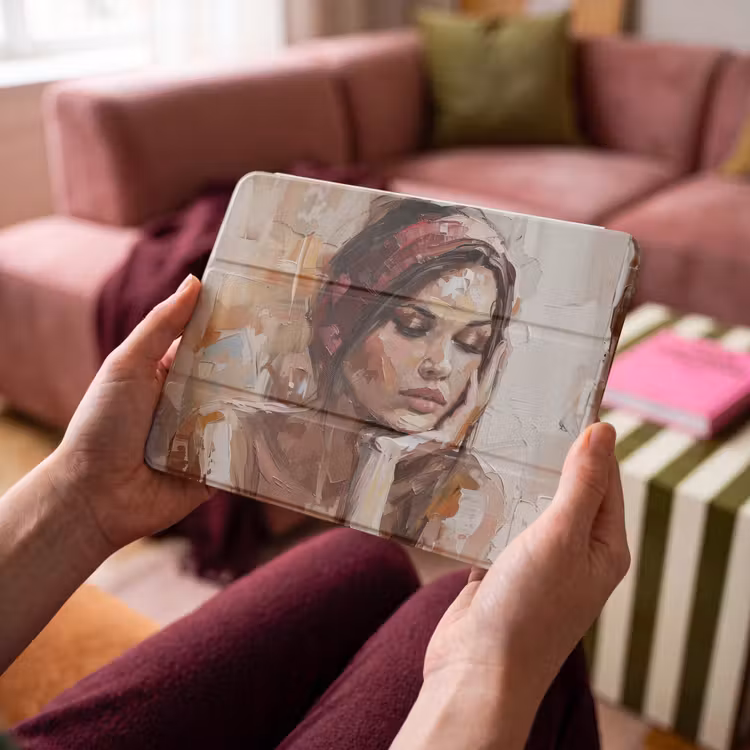 iPad hoes - Vrouw - Verflook - Portret - Modern — 4