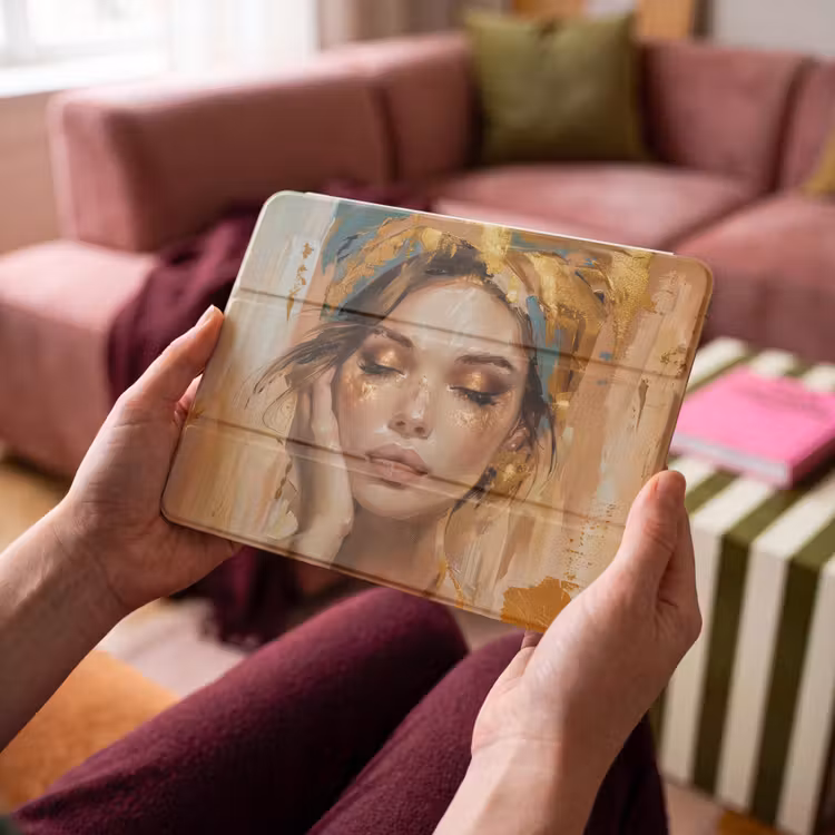 iPad hoes - Vrouwen - Portret - Luxe - Goud — 4