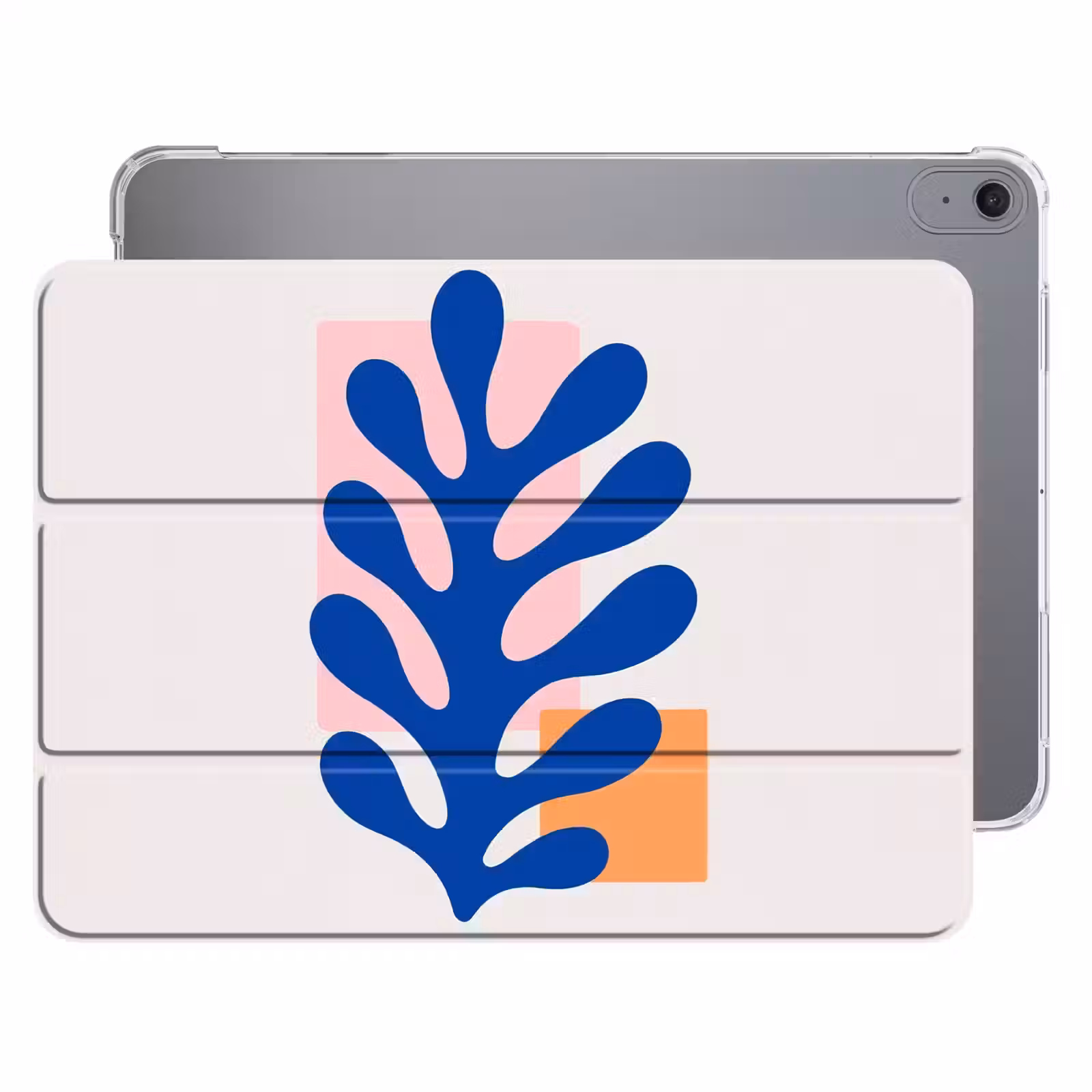 iPad hoes - Abstract - Blad - Blauw - Rechthoeken — 1