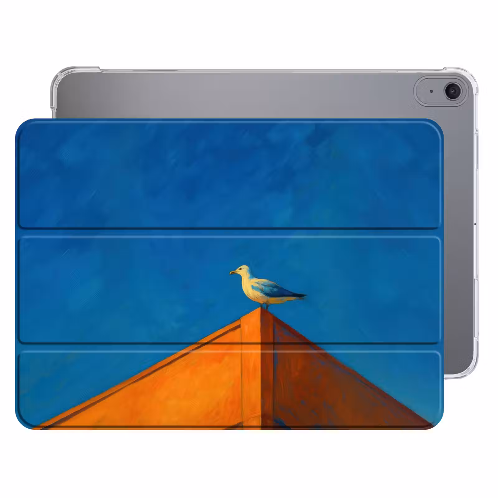 iPad hoes - Meeuw - Gebouw - Lucht - Geschilderd — 1