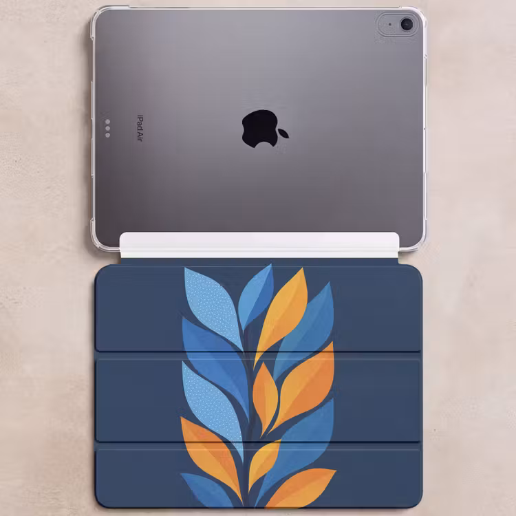 iPad hoes - Abstract - Bladeren - Blauw — 6