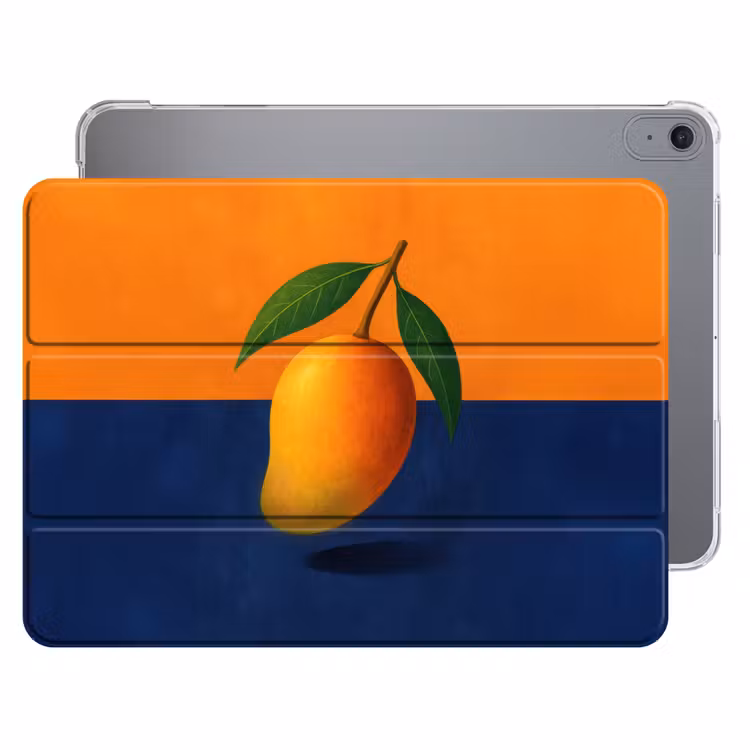 iPad hoes - Mango - Vlakken - Bladeren - Oranje — 1