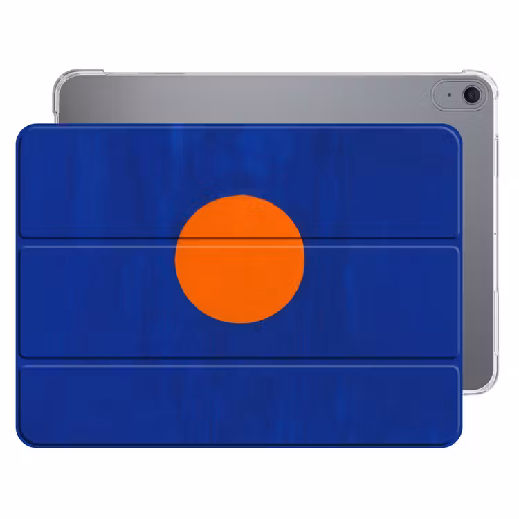 iPad hoes - Vorm - Rond - Minimalistisch - Blauw — 1