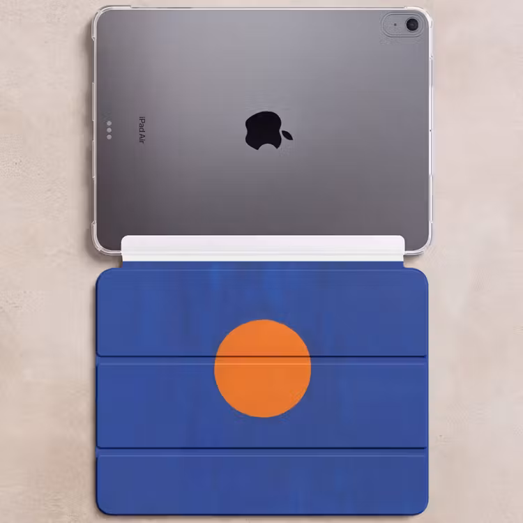 iPad hoes - Vorm - Rond - Minimalistisch - Blauw — 6