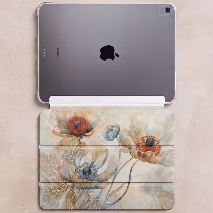 iPad hoes - Bloemen - Beige - Modern - Illustratie — 6