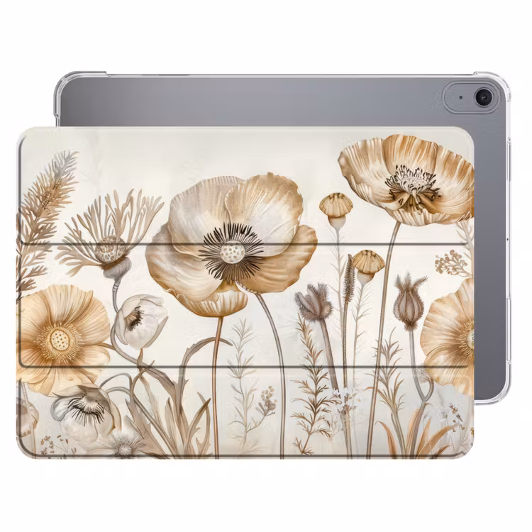 iPad hoes - Bloemen - Beige - Natuur - Illustratie — 1