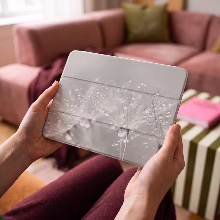 iPad hoes - Paardenbloem - Waterdruppels - Stilleven - Modern — 4