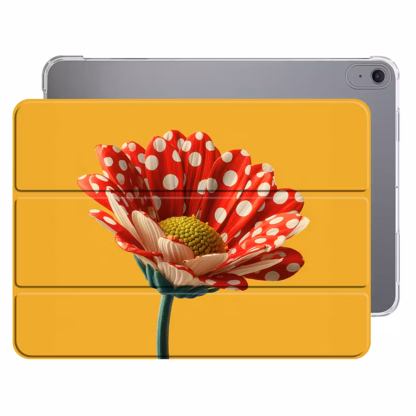 iPad hoes - Bloem - Rood - Stippen — 1