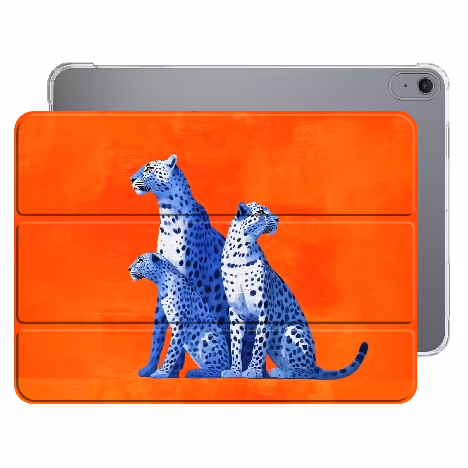 iPad hoes - Luipaarden - Stippen - Oranje — 1