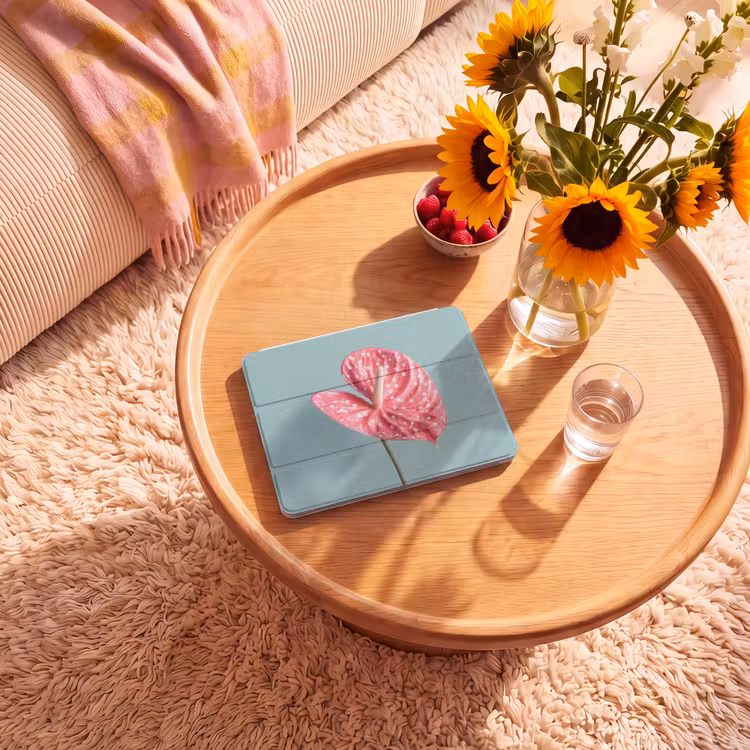 iPad hoes - Blad - Anthurium - Stippen - Roze — 2