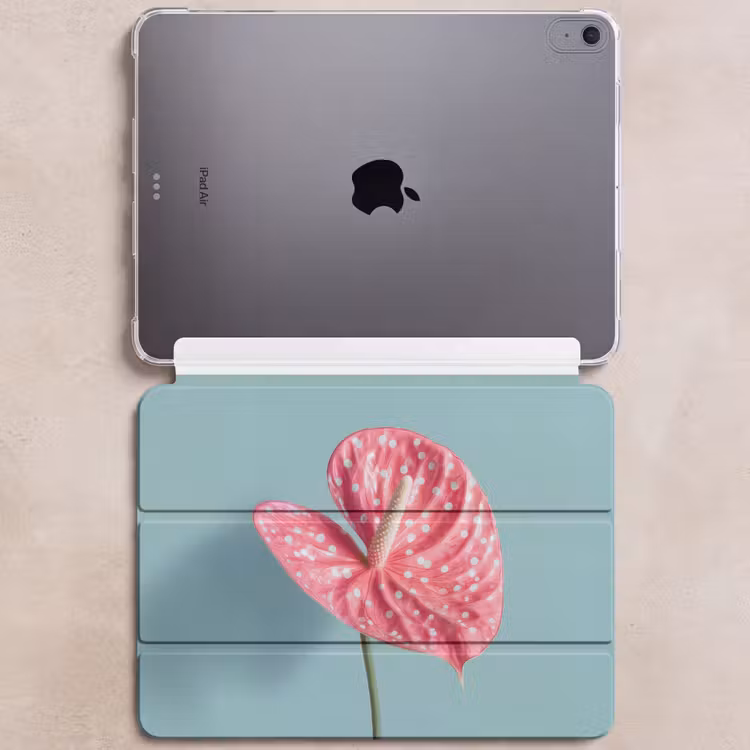 iPad hoes - Blad - Anthurium - Stippen - Roze — 6