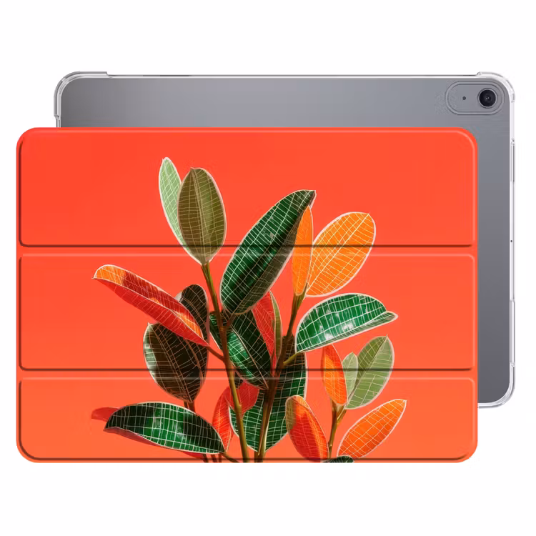 iPad hoes - Bladeren - Nerven - Oranje - Structuur — 1