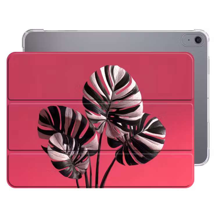 iPad hoes - Bladeren - Rond - Roze — 1