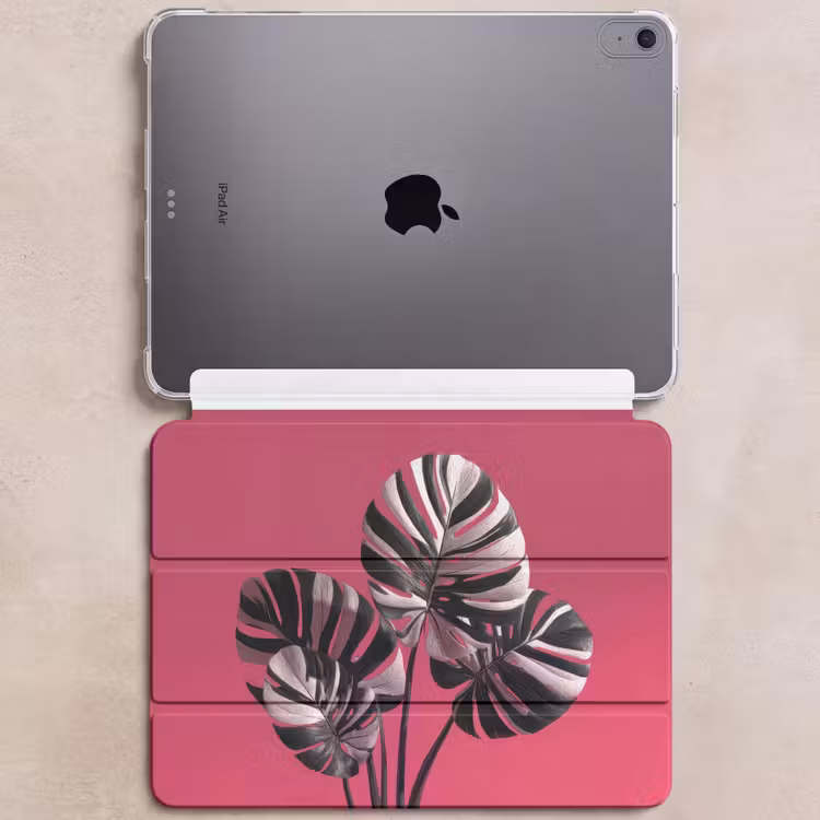 iPad hoes - Bladeren - Rond - Roze — 6