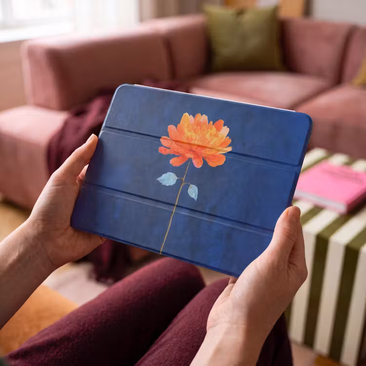 iPad hoes - Bloem - Oranje - Bladeren — 4