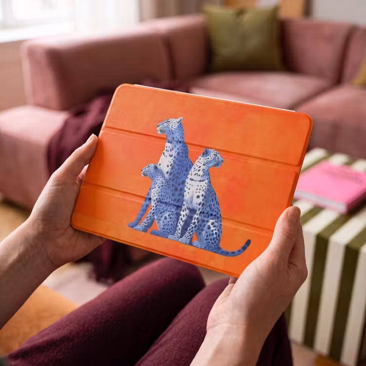 iPad hoes - Luipaarden - Stippen - Oranje — 4