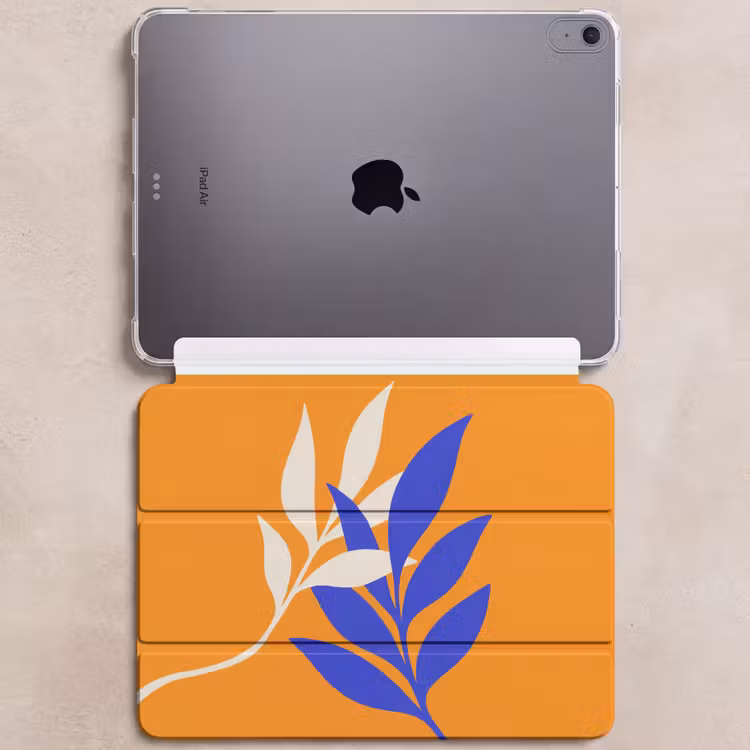 iPad hoes - Takken - Bladeren - Minimalistisch - Blauw — 6