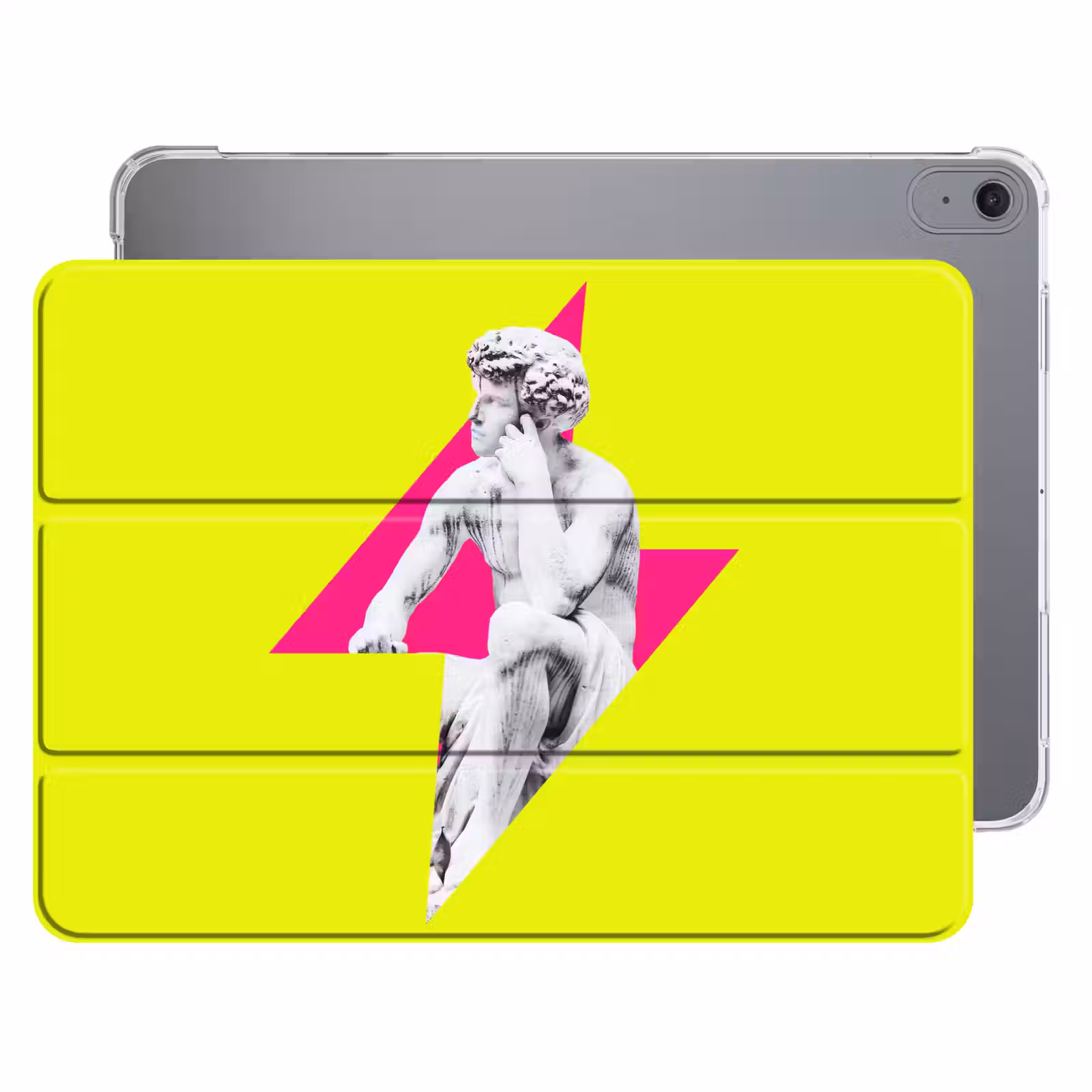 iPad hoes - Beeld - Man - Bliksemschicht - Geel — 1