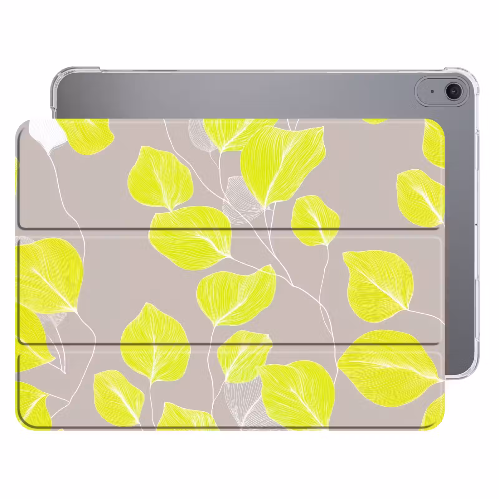 iPad hoes - Bladeren - Neon - Geel - Lijnen — 1