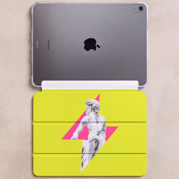 iPad hoes - Beeld - Man - Bliksemschicht - Geel — 6